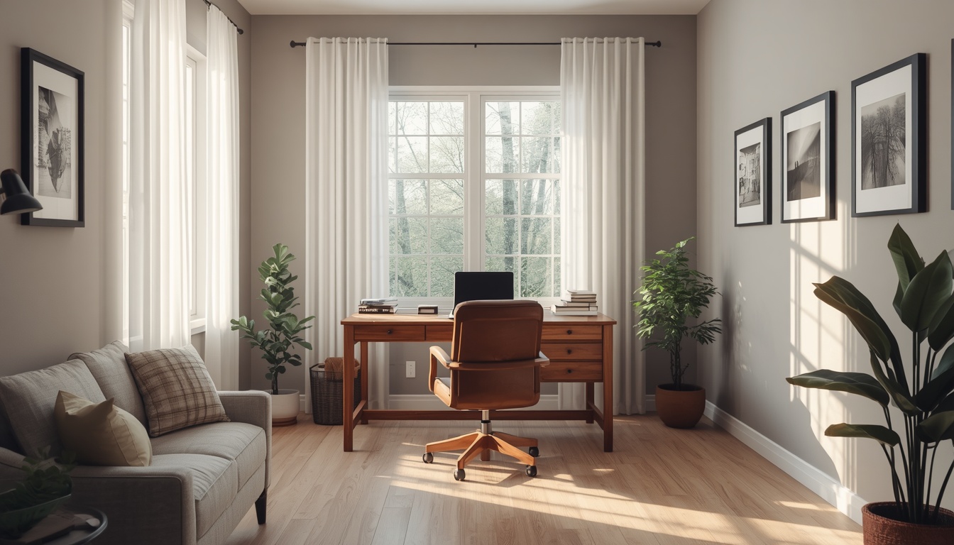 Refreshregen home workspace with natural light